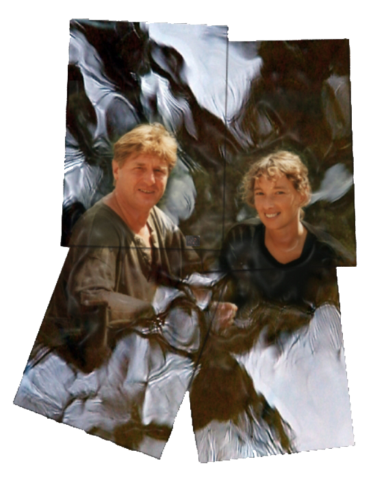 Portret in glas en bijenwas